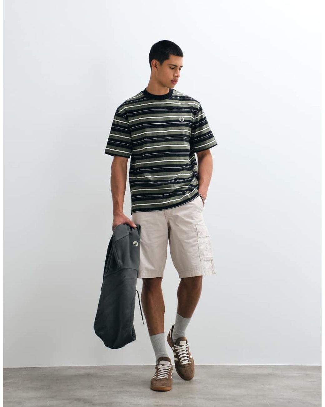 Fred Perry Multicolor Heavyweight Striped T-shirt for men