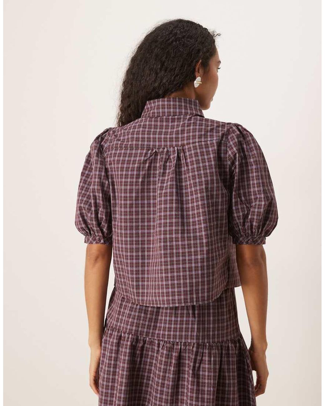 Glamorous Purple Ruched Shirt