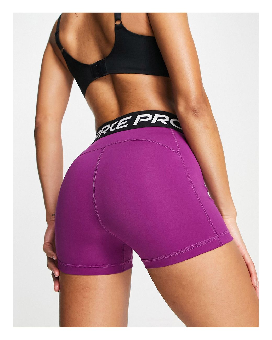 purple nike spandex shorts