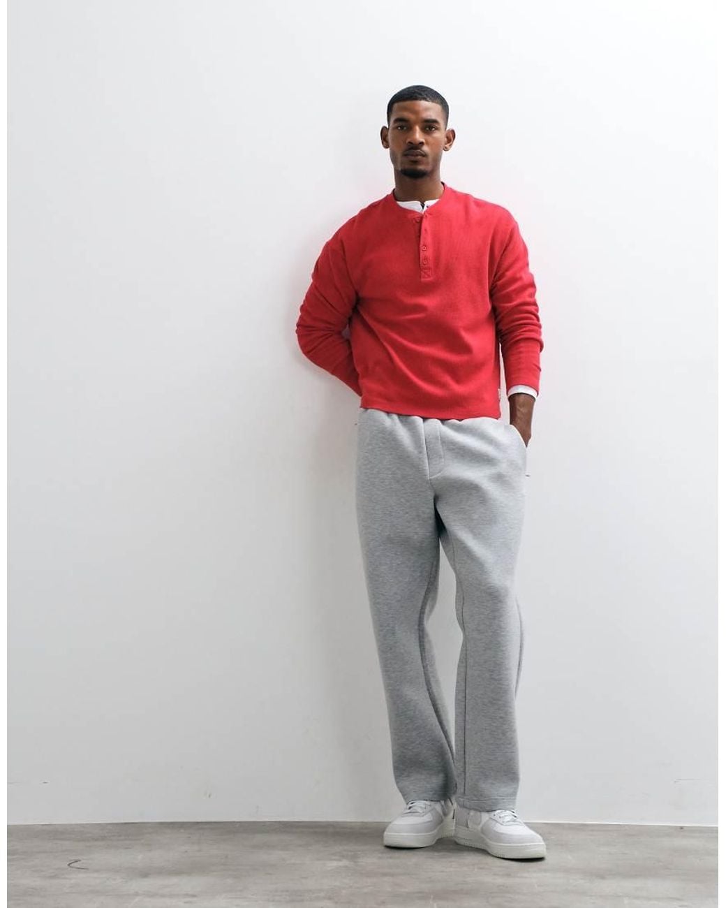 Jack & Jones Red Scubastyle Straight Joggers for men