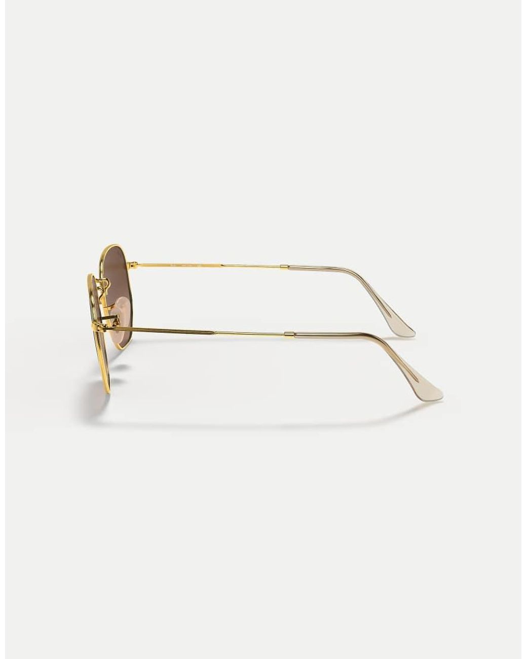 Ray-Ban Natural Hexagonal Flat Lenses Irregular Sunglasses With Classic Lens