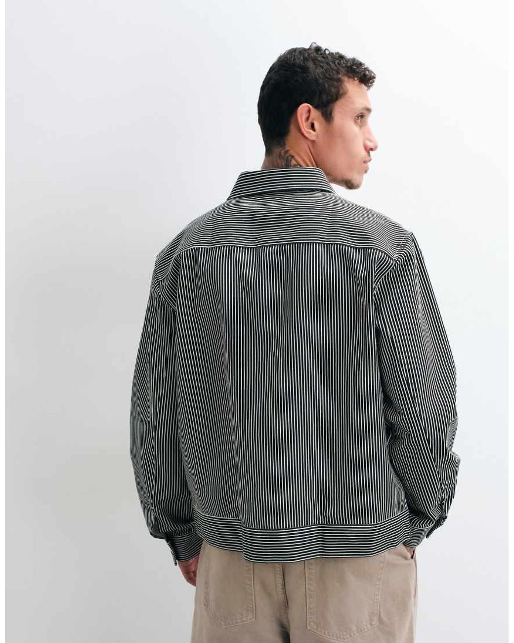 Colt MCR Gray Colt Boxy Fit Button Up Chore Jacket for men