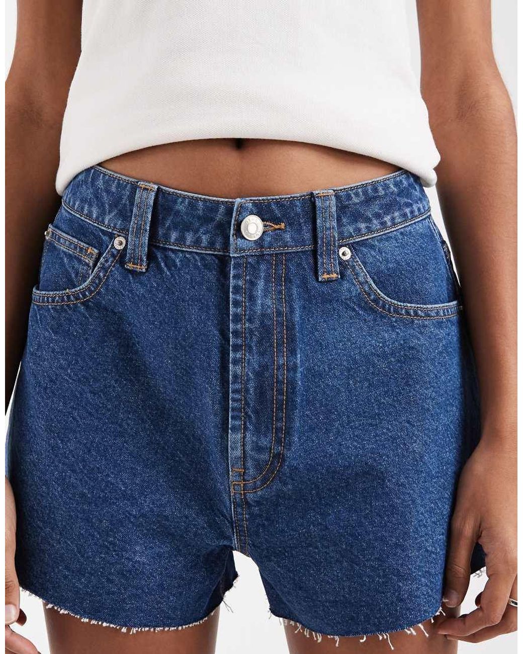 ASOS Blue Denim A-line Shorts
