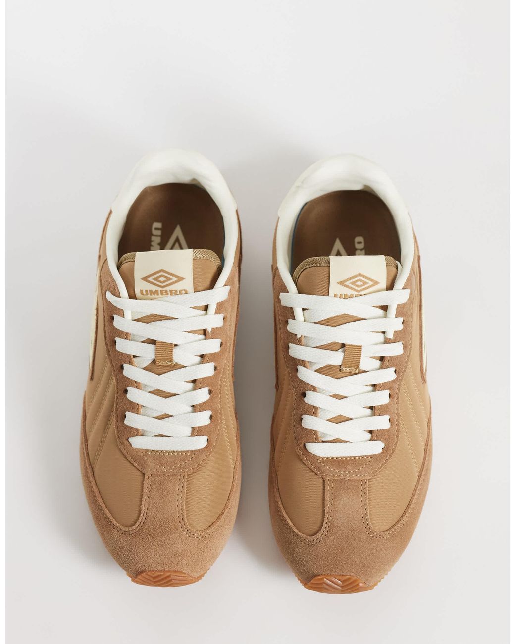 Gorton baskets en daim Umbro en coloris White