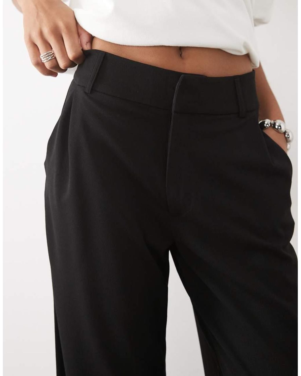 JDY Tall White Wide Leg Tailored Trousers