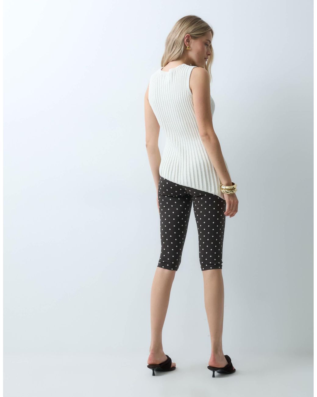 ONLY White Jersey Capri legging
