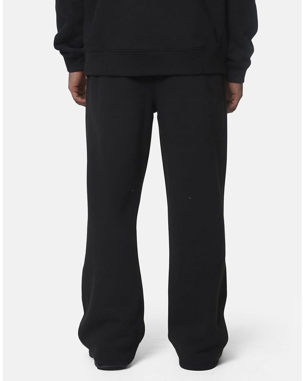 Good For Nothing Black Oversized Cotton Fleece Joggers for men