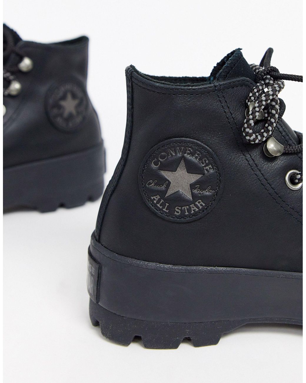 Converse Goretex Leather Chuck Taylor Hi Chunky Sole Hiker Boots in Black Lyst UK
