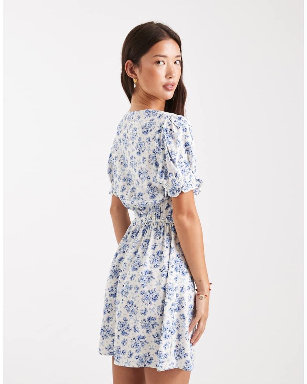 Miss Selfridge White Mini Spun Day Dress