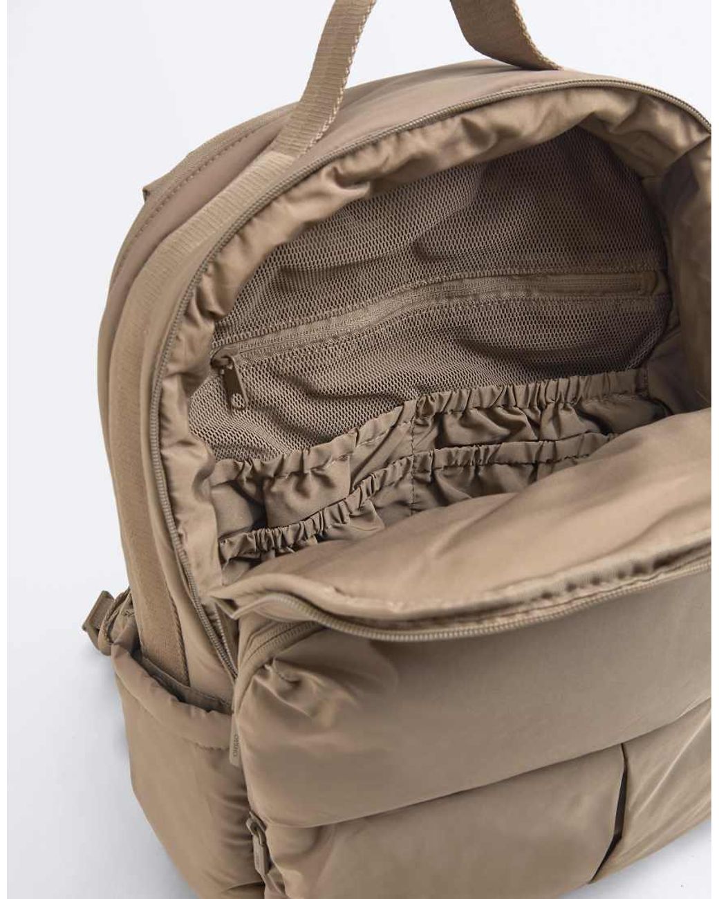 Oysho Brown Maxi Maternity Backpack