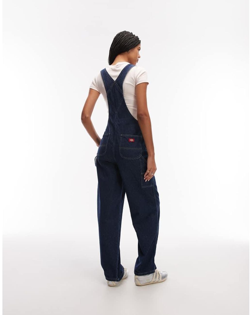 Dickies Blue Loose Denim Dungarees