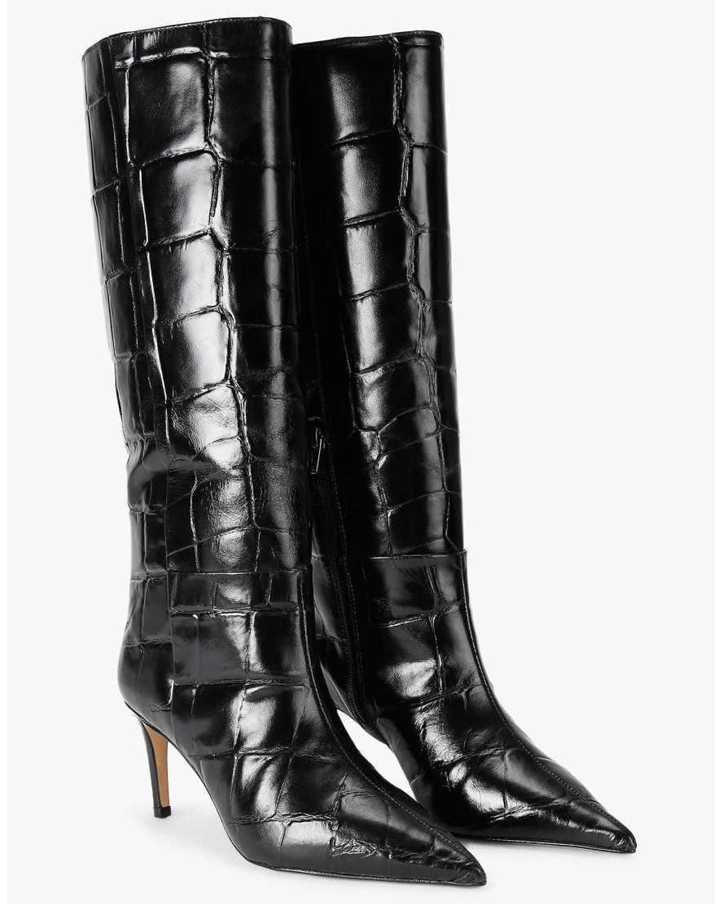 KG by Kurt Geiger Black Strict High Boot Knee Boots