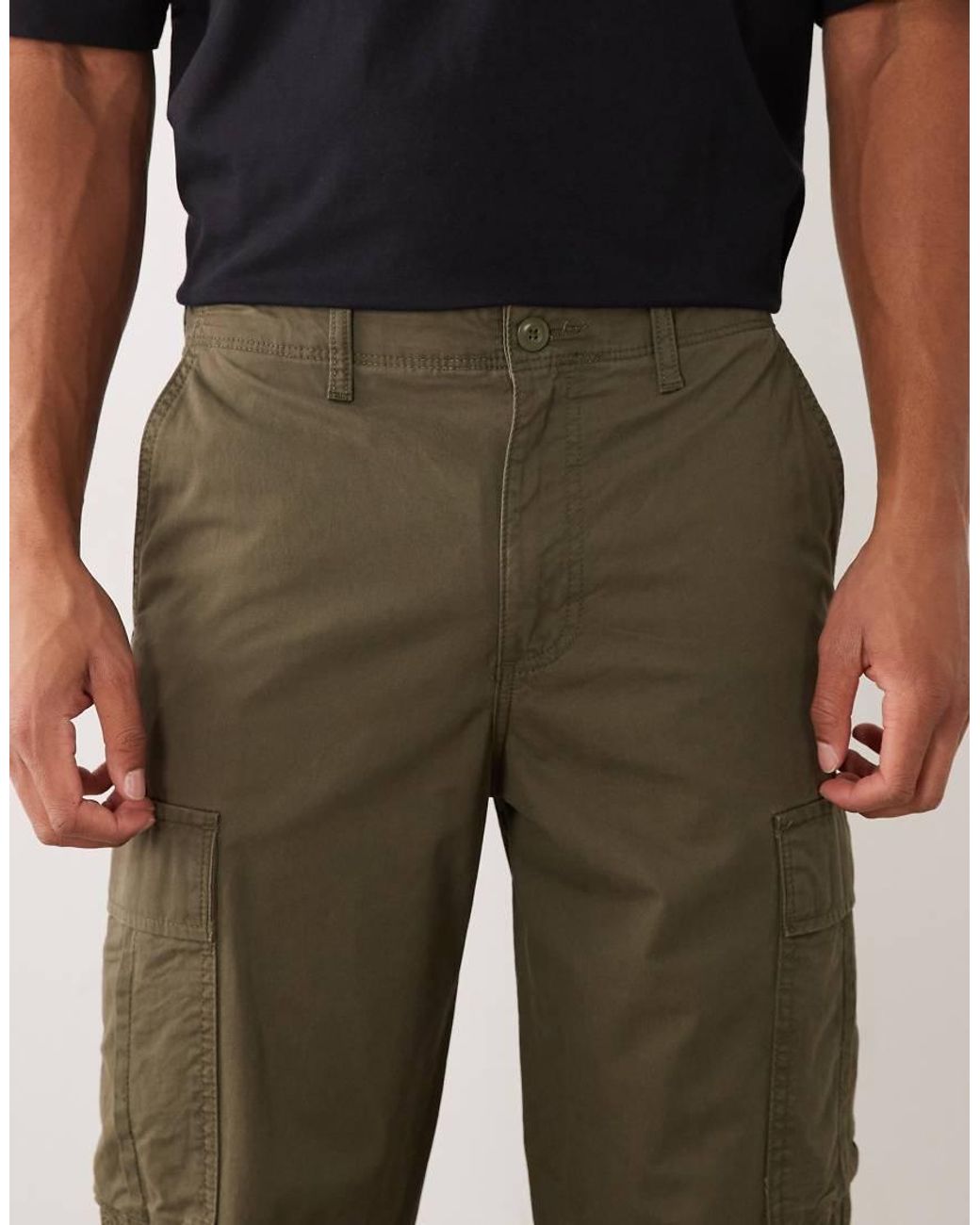 JJ Rebel Green Straight Fit Cargo for men