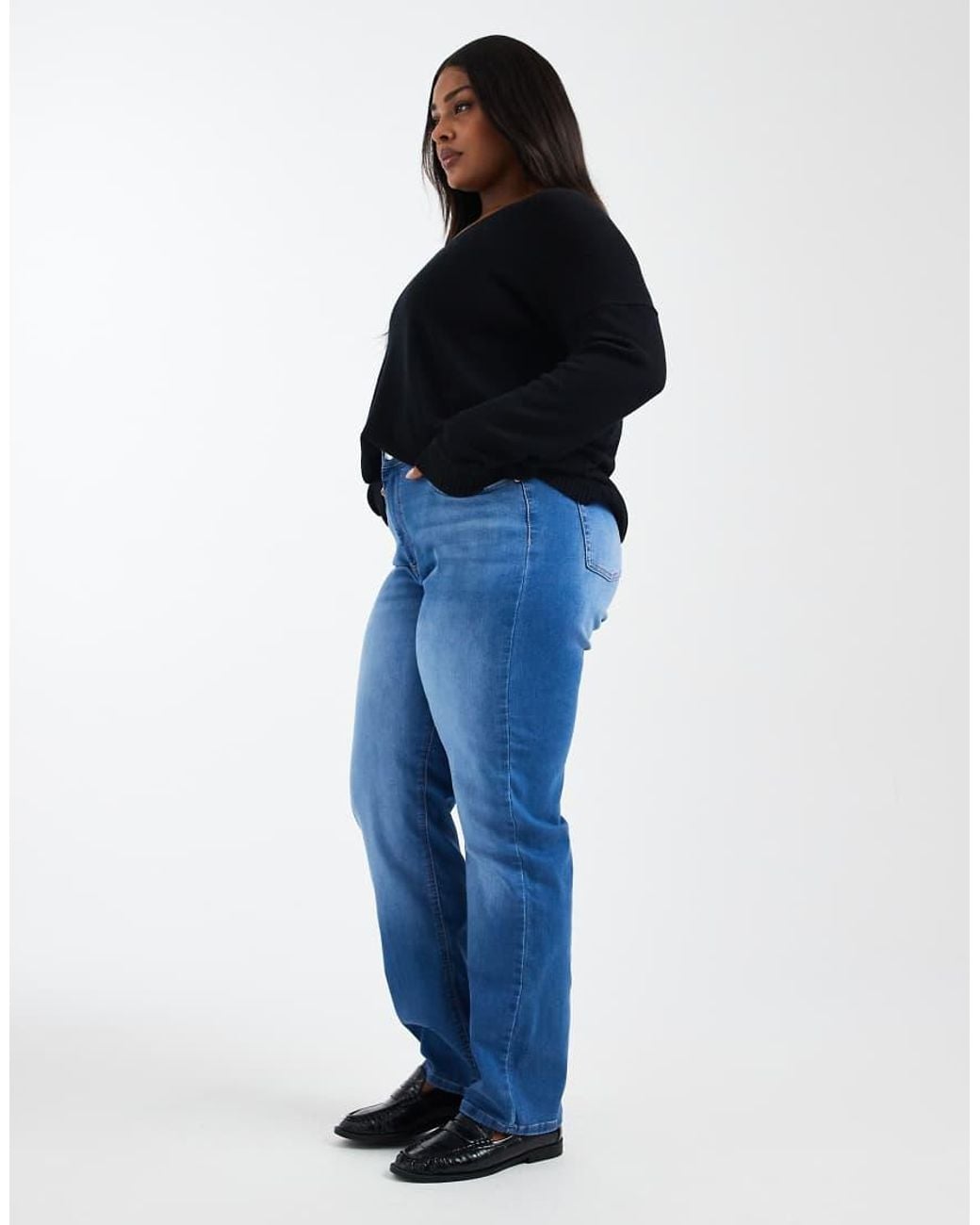 ONLY Blue Straight Leg Jeans