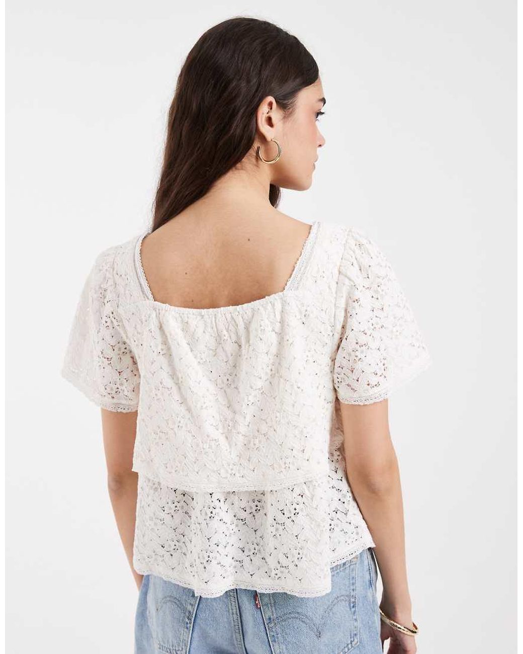 Levi's Natural Dom Lace Blouse