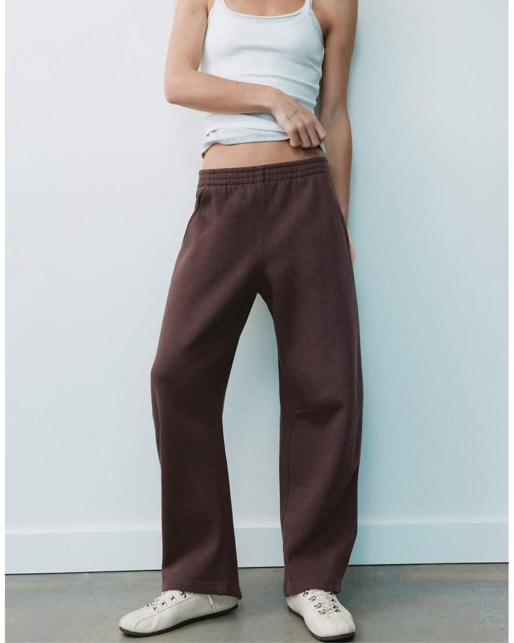 Pull&Bear Gray Barrel-Leg Joggers