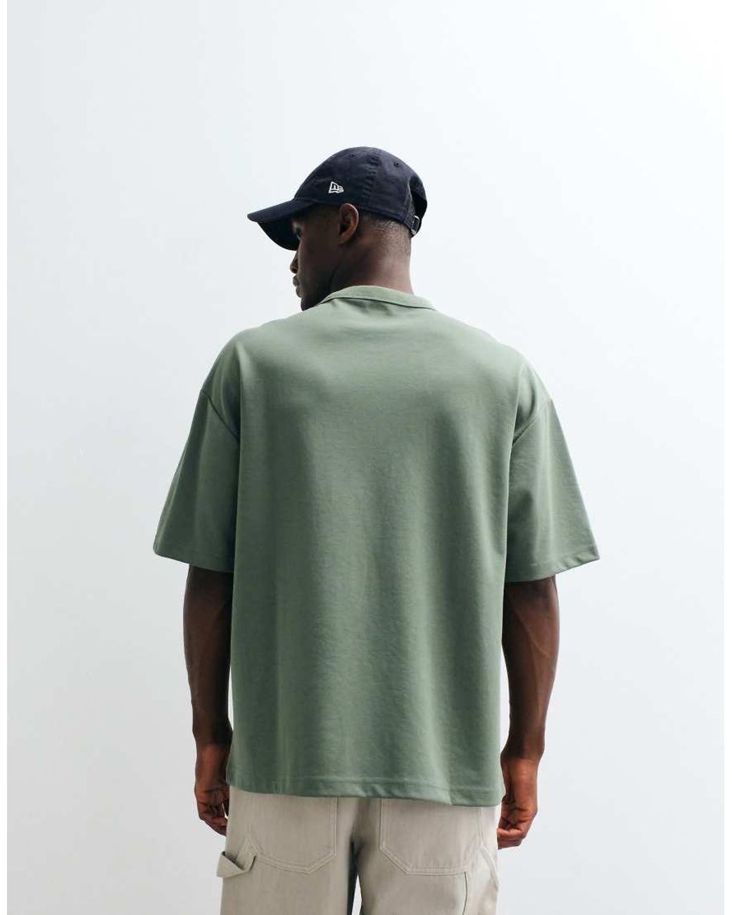 ASOS Green Breathemaxtm Heavyweight Oversized T-shirt for men