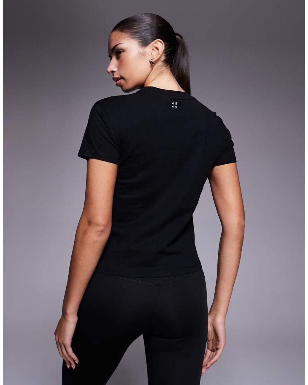 4505 Black Icon Cotton Boxy T-shirt With Quick Dry Finish