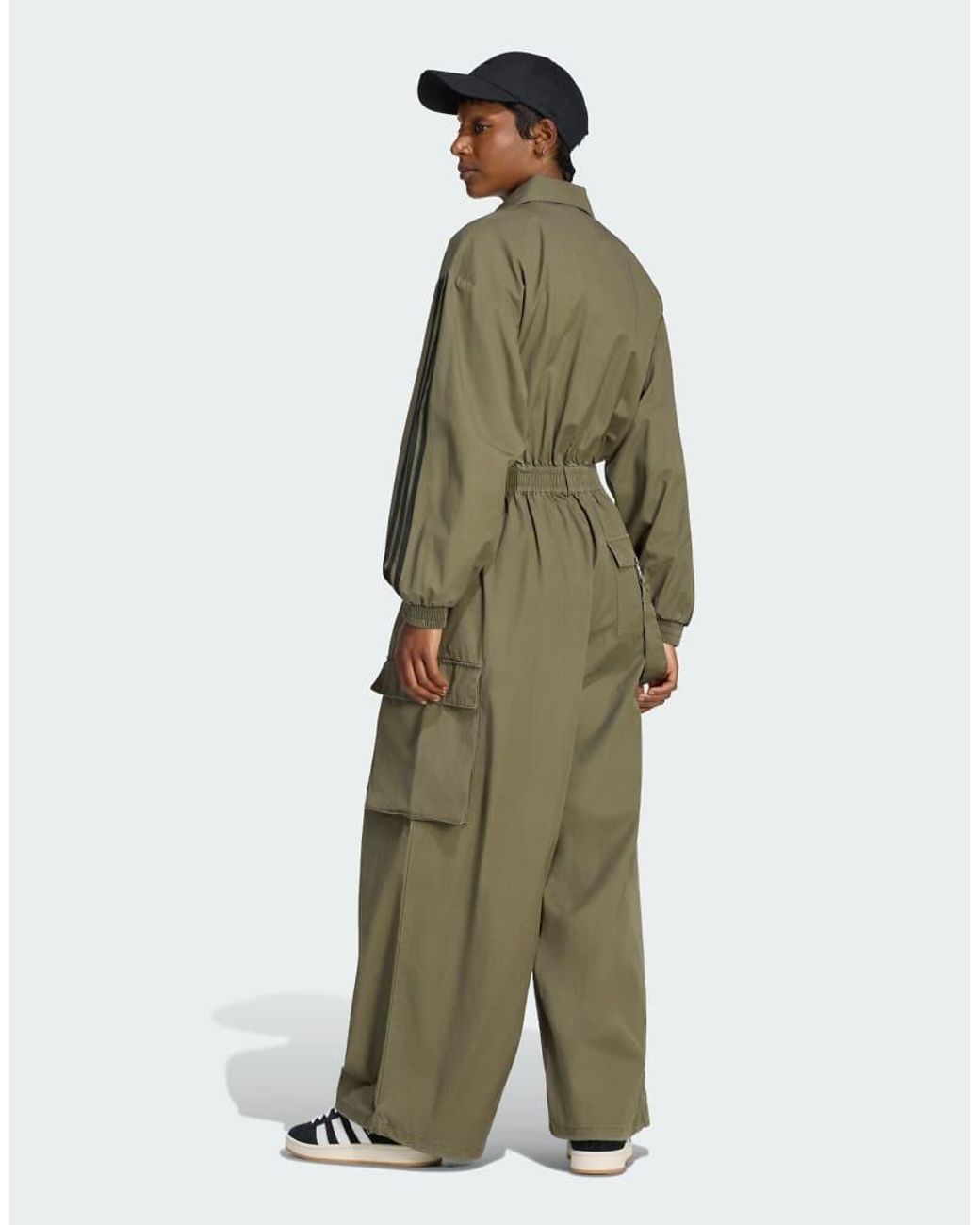 Adidas Originals Green Loose Jumpsuit