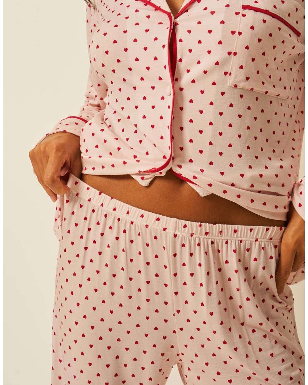Stripe & Stare Natural Long Pyjama Set