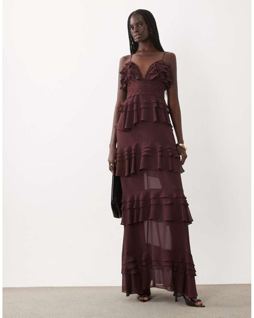 True Decadence Tiered Ruffle Maxi Dress
