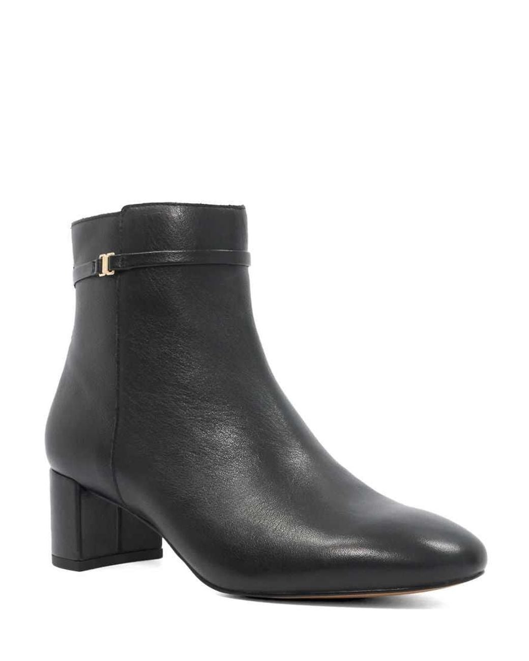 Dune Black Oaken Ankle Boots