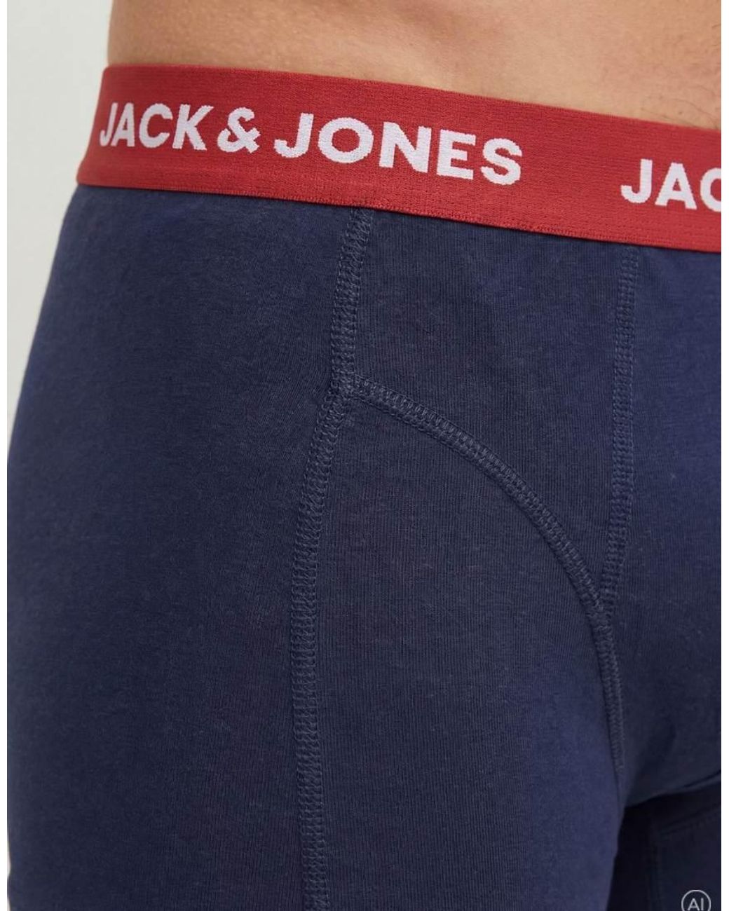 Jack & Jones Blue Solid 12 Pack Jersey Stretch Trunks for men