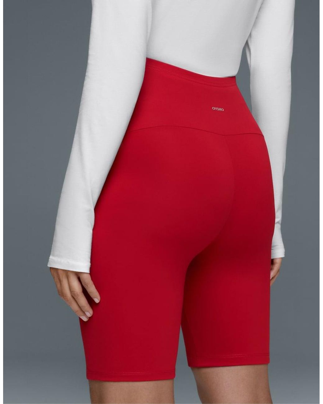 Oysho Red Maternity Comfortlux 20Cm Leggings