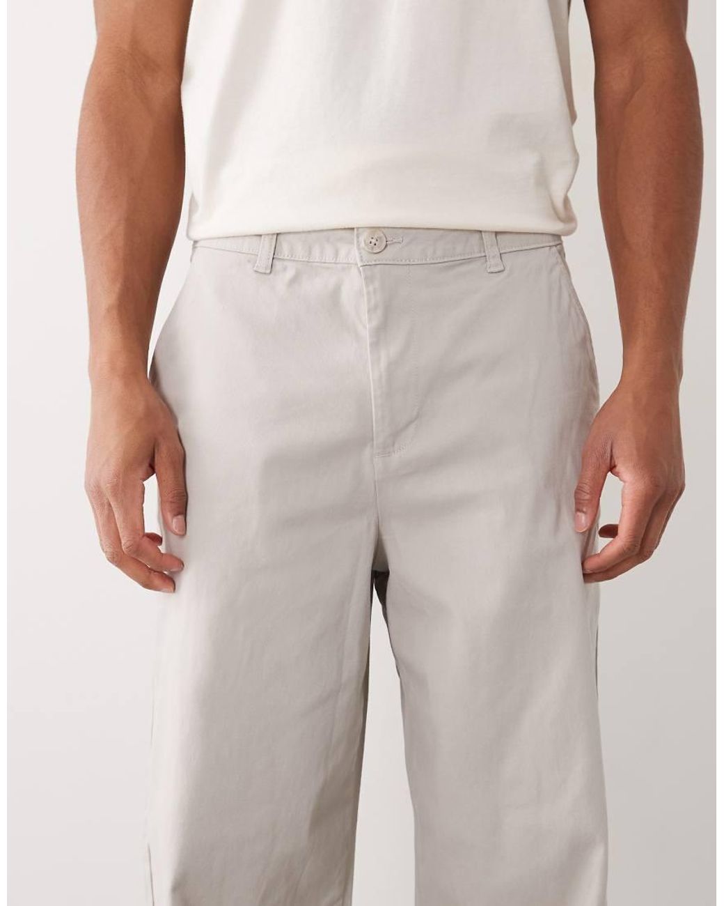 ASOS Black 2 Pack Loose Chinos for men