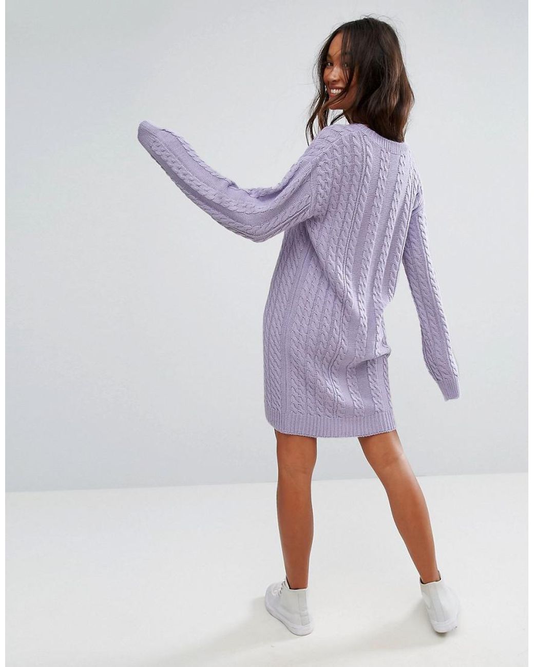 Lavender knit best sale dress