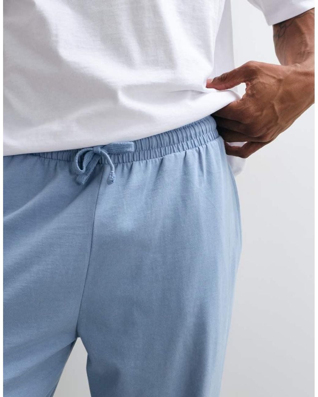 ASOS White Pyjama Set With Apres Ski Graphic for men