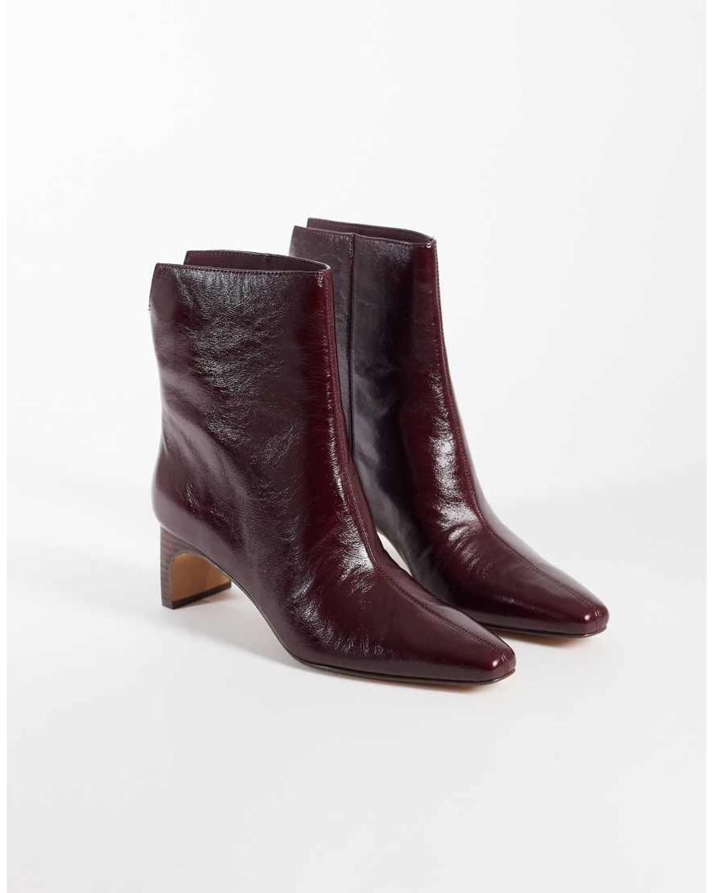 Dolce Vita Purple Bennet Heeled Mid Ankle Boots