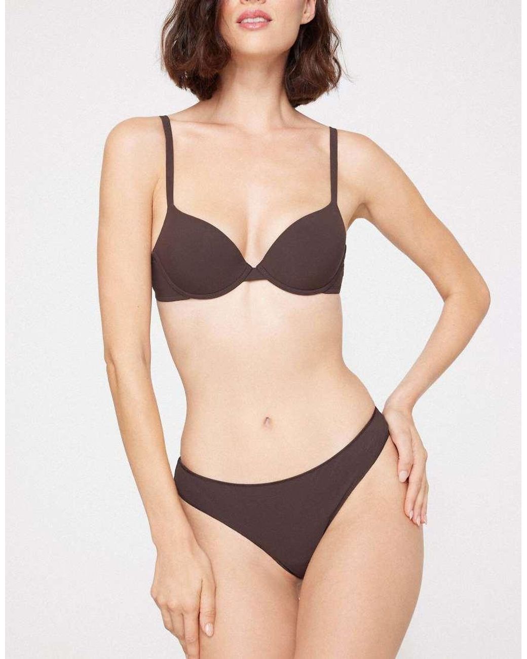Tezenis Brown Microfibre Brazilian Briefs