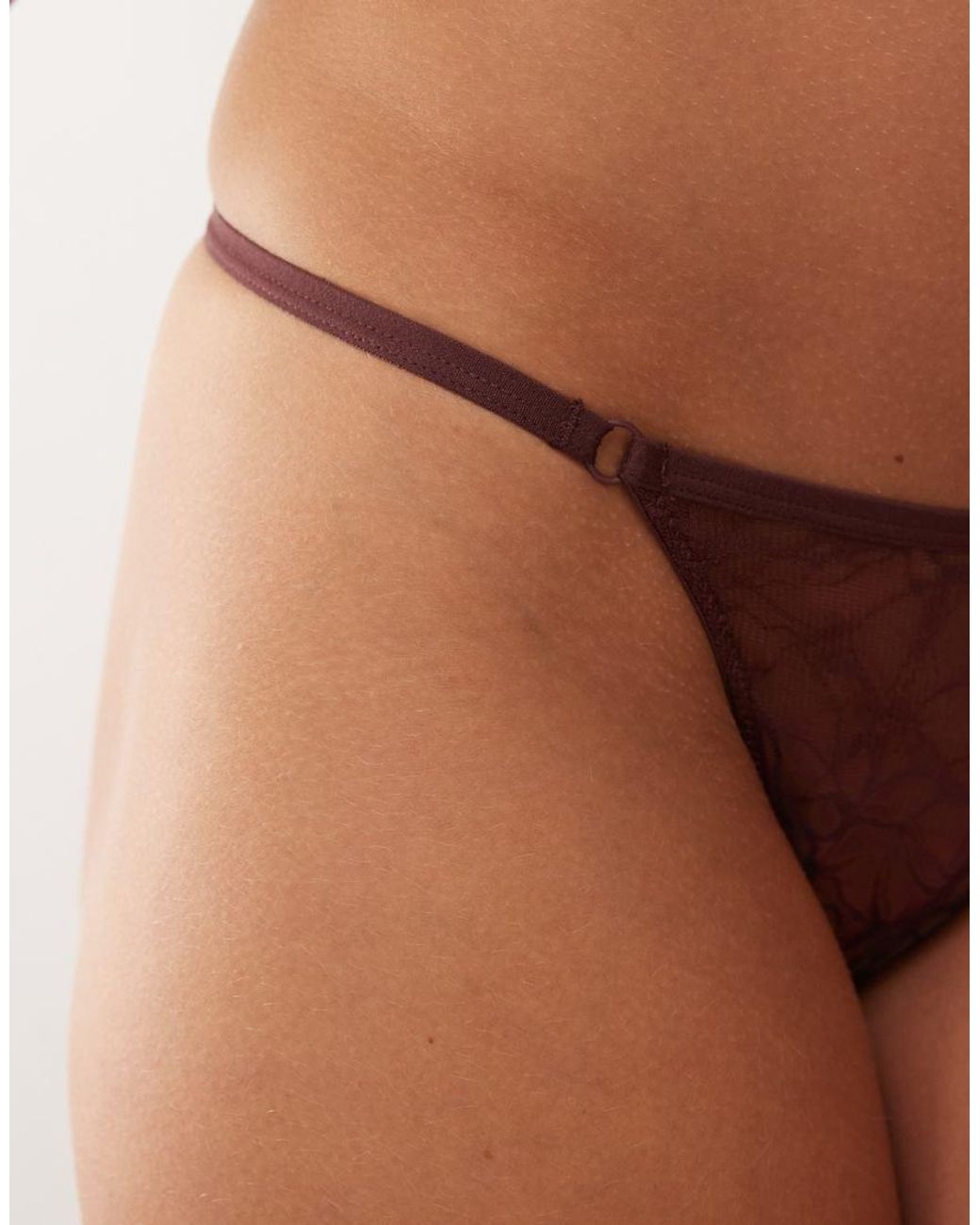 Weekday Brown 2-pack Lace Lingerie Thong