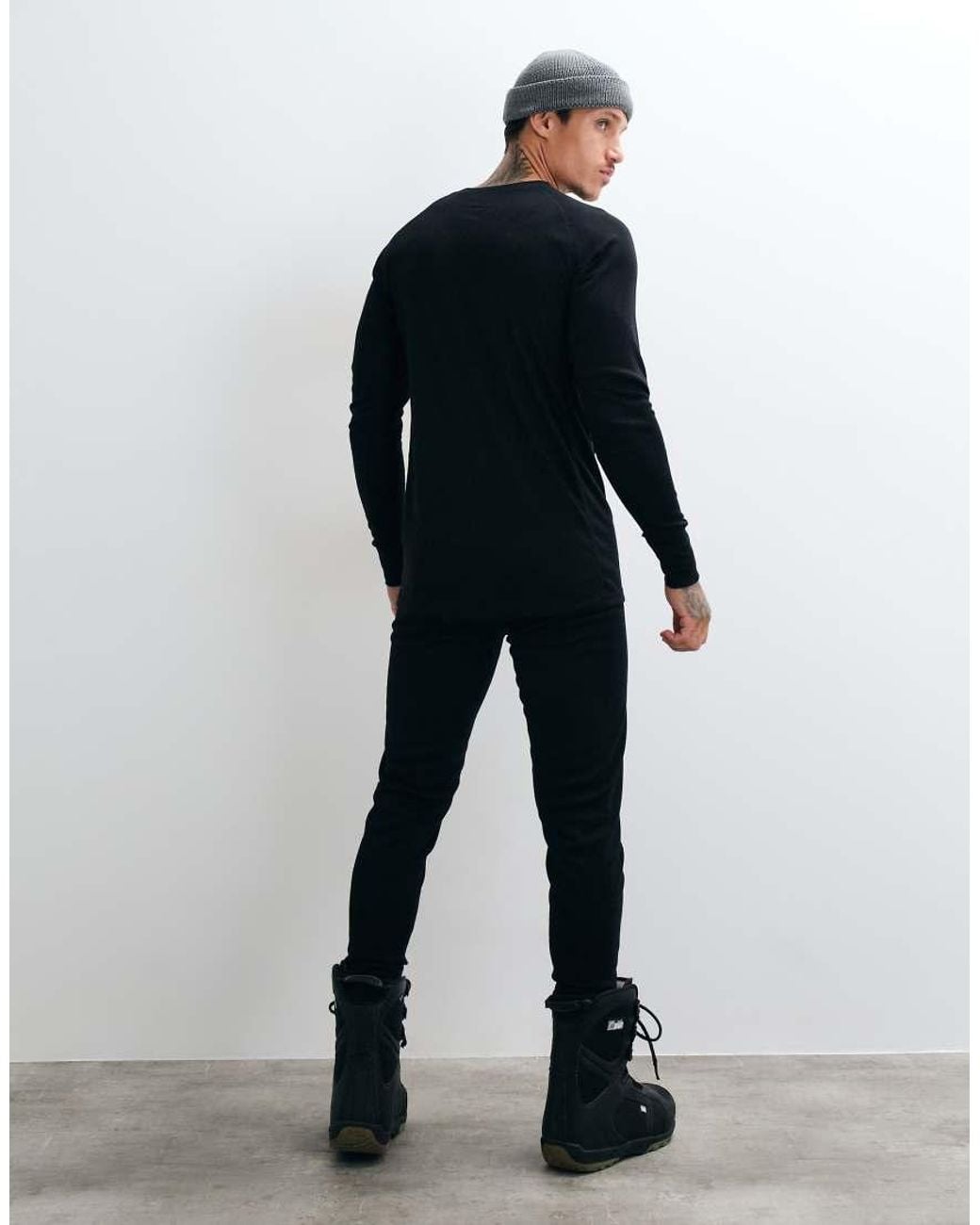 Jack & Jones Blue Ski Quick Dry Baselayer Top And Tights Set for men