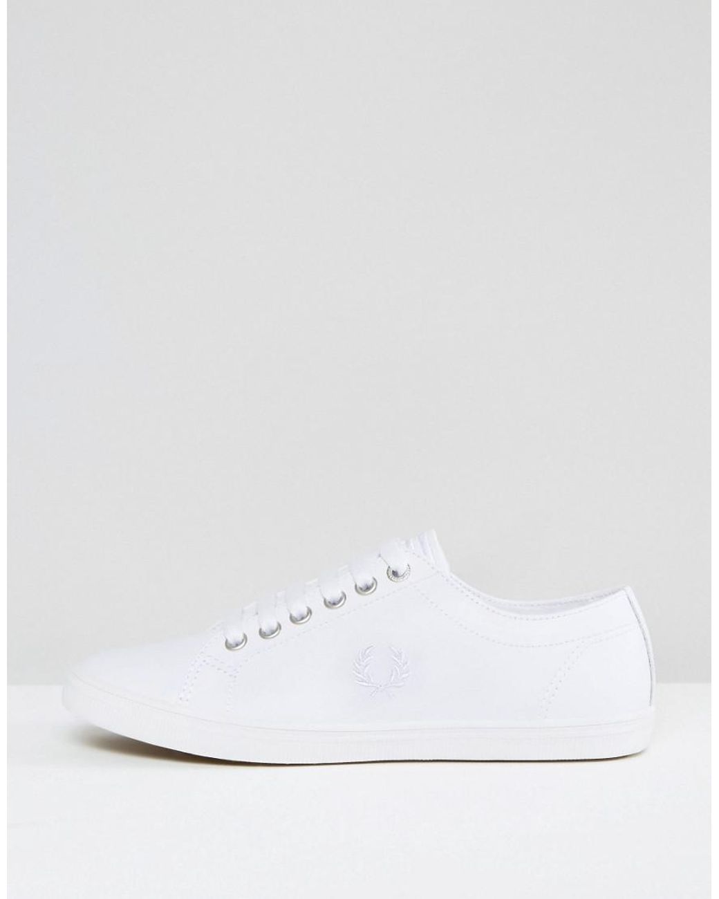 Fred Perry Kingston White Leather Sneakers | Lyst Australia