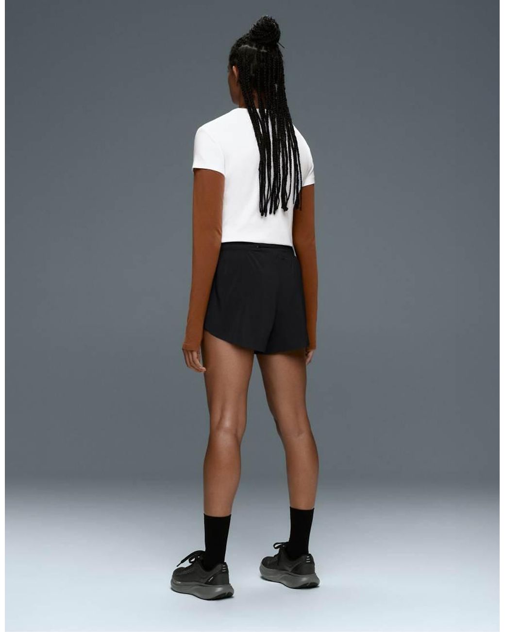Oysho Black 6Cm Low-Rise Technical Shorts