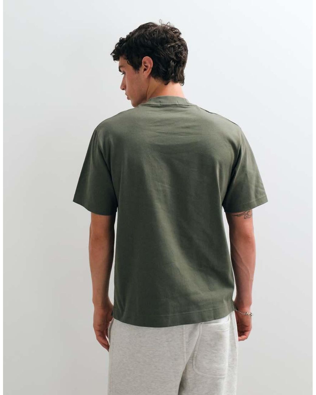 Fred Perry Green Relaxed T-Shirt for men