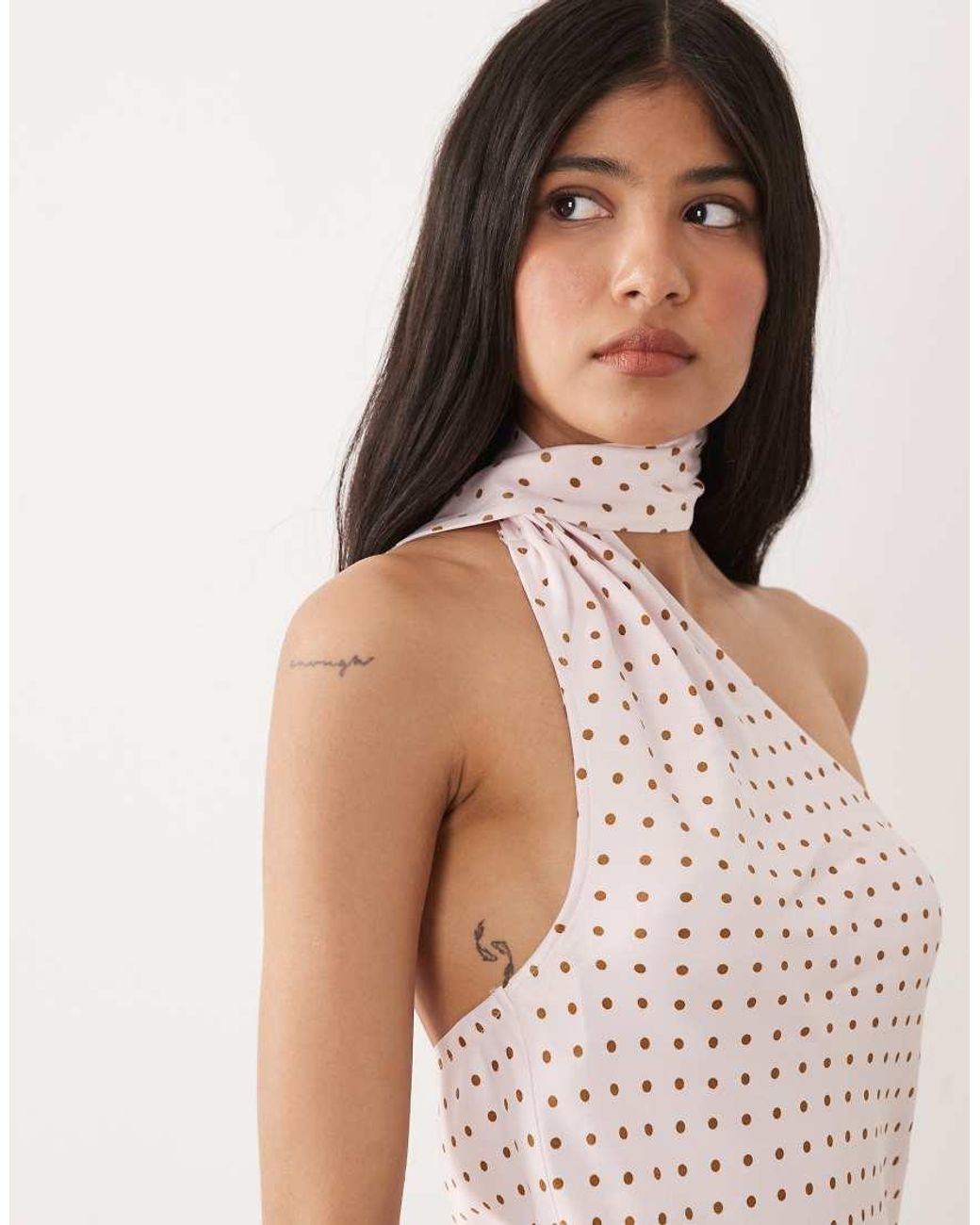 ASOS Pink Satin Scarf Mini Dress