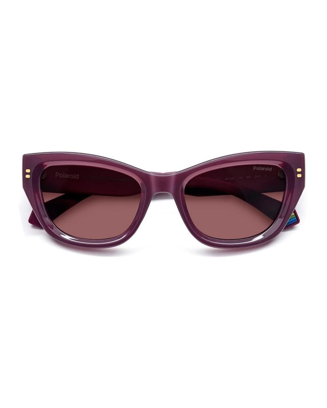 Polaroid Sunglasses Purple Cat Eye Sunglasses With Polarized Lenses