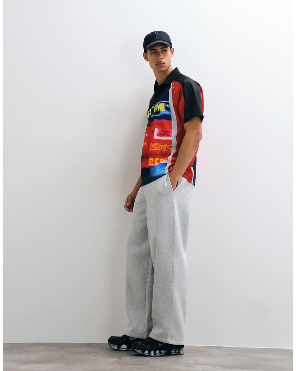 ICECREAM Red Drift Football Shirt for men
