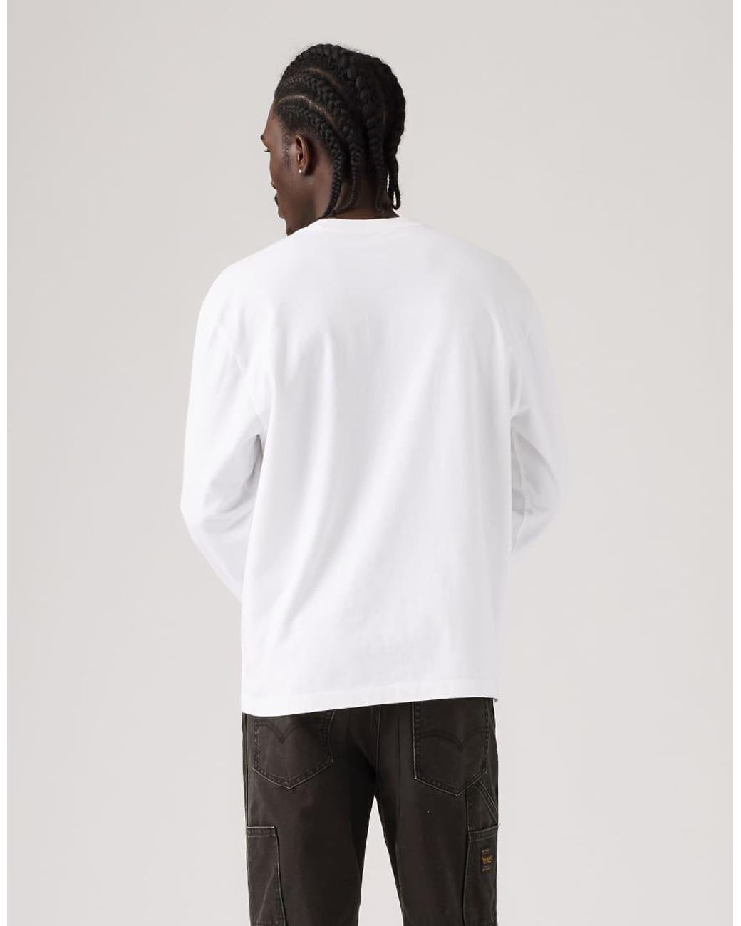 Levi's White Ls Workwear Tee Bright for men