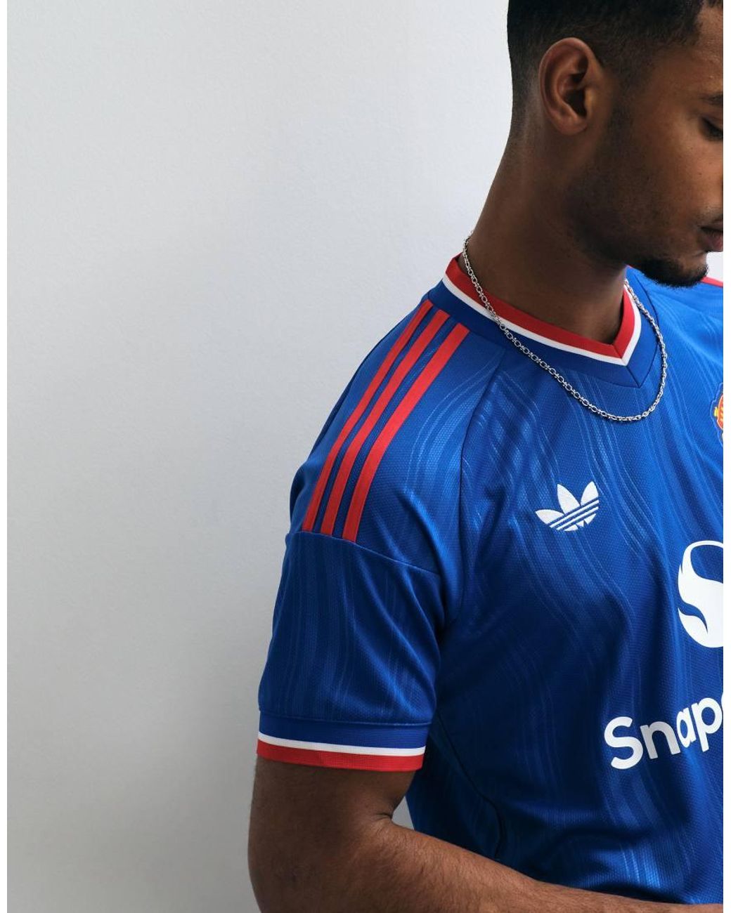 Adidas Originals Blue Adidas Football Manchester United 26/27 Away Shirt for men