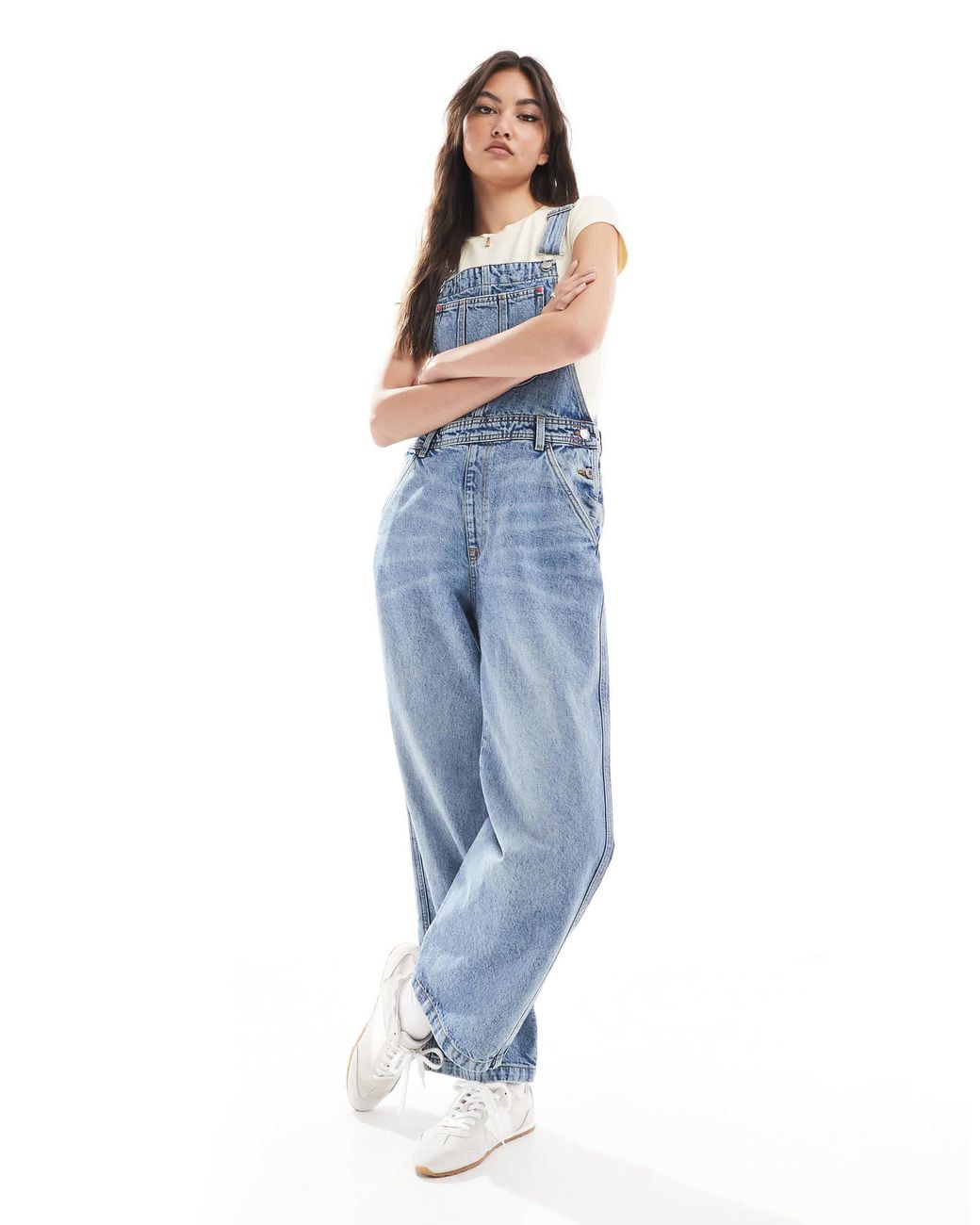 Monki 05913267 Monki Denim Dungarees in Blue | Lyst