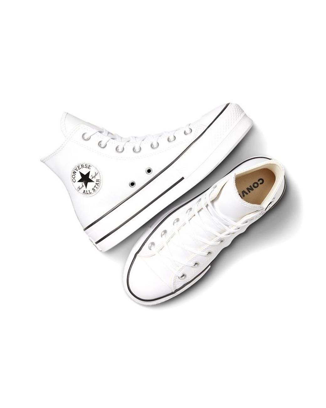 Converse White Chuck Taylor All Star Lift Hi Platform Trainers