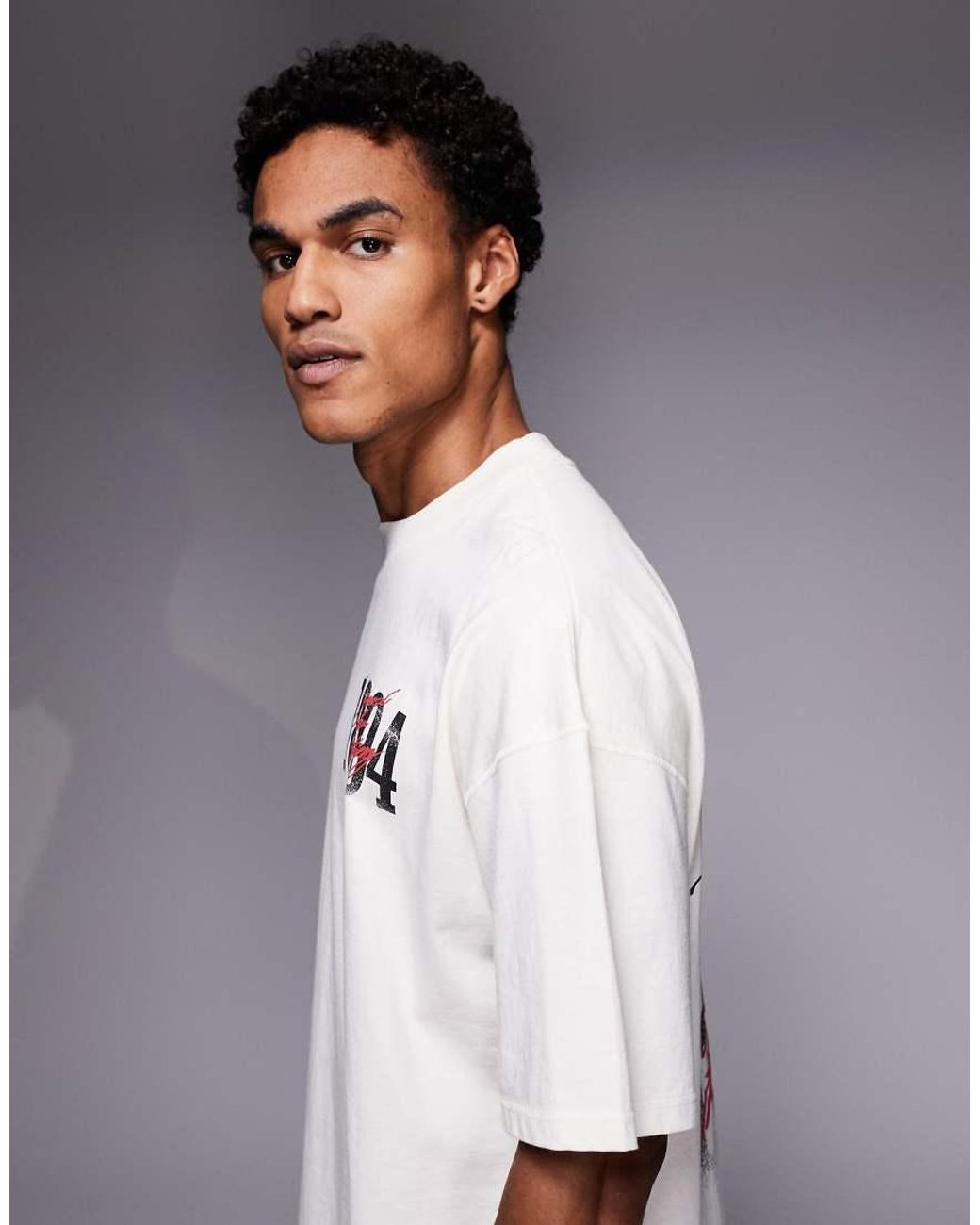 Good For Nothing Gray Oversized T-shirt for men