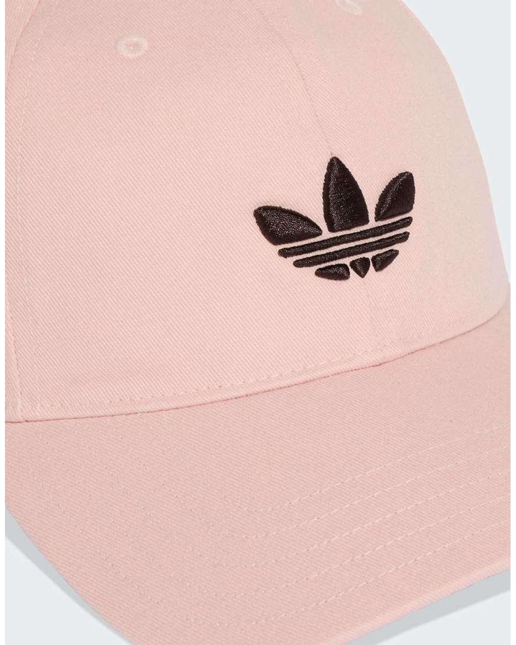 Adidas Originals Pink Adicolor Classic Trefoil Baseball Cap