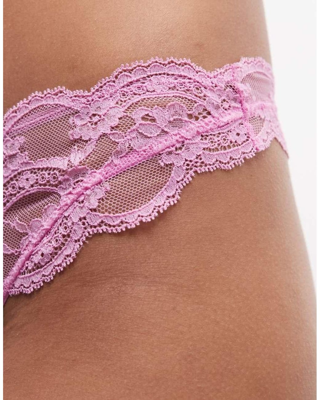 ASOS Red Lola Lace Thong