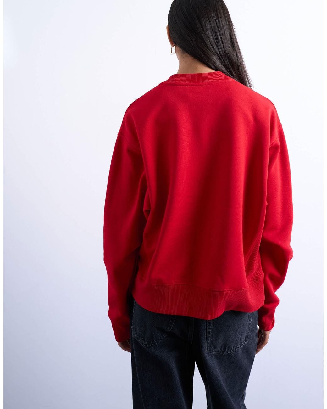 TOPSHOP Red Ultimate Sweat