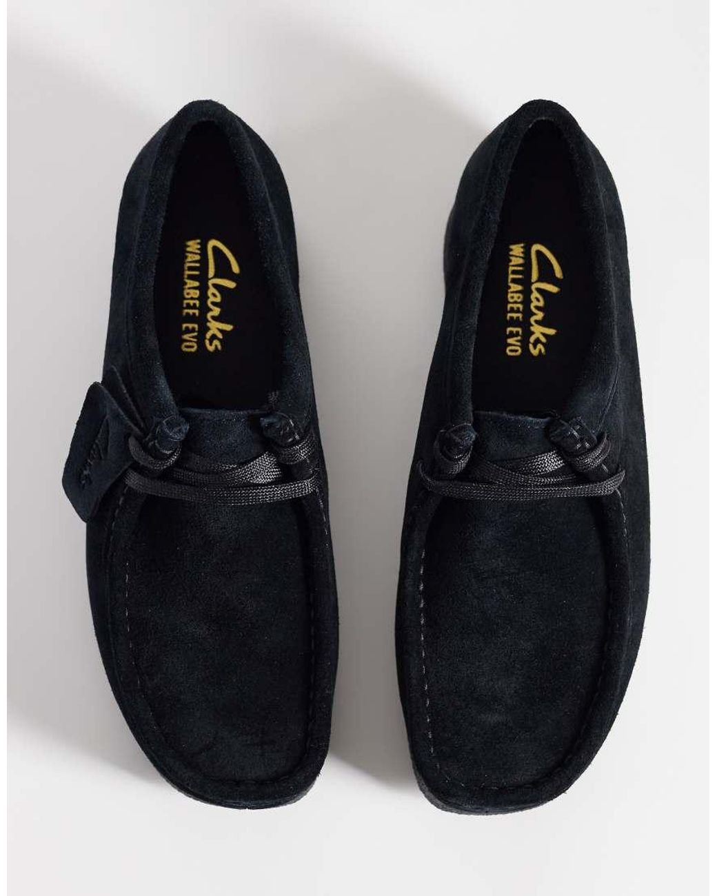 Clarks Black Wallabee Evo Shoes